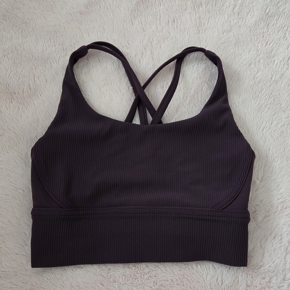 lululemon athletica Other - Lululemon Ribbed Longline Sports Bra Purple